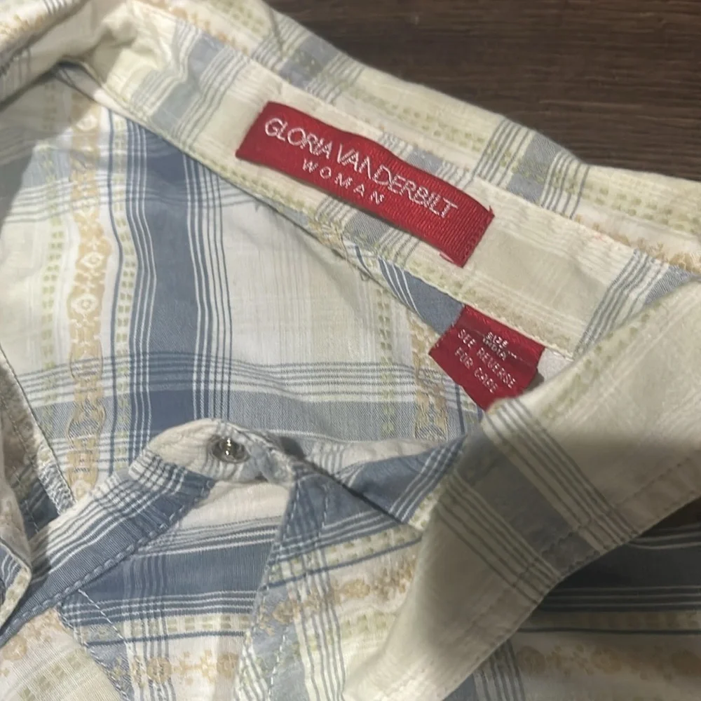 Gloria Vanderbilt 2X western shirt